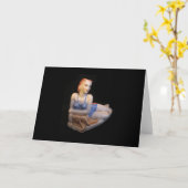 アールデコグリーティングカード カード (黄色い花)