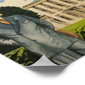 アールデコグリーンウェイハウスポスター ポスター (角)