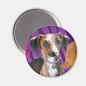 アールデコグレイハウンド冷凍機磁石 マグネット (正面/裏面)