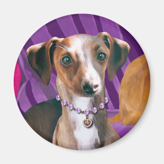 アールデコグレイハウンド冷凍機磁石 マグネット (正面)