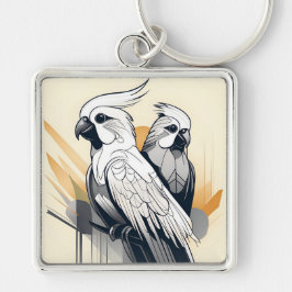 アールデココッカティエルキーチェーン キーホルダー