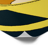 アールデココーヒータイム感謝していポスター ポスター (角)