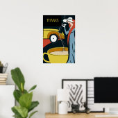 アールデココーヒータイム感謝していポスター ポスター (ホームオフィス)