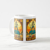 アールデコサラスワティ コーヒーマグカップ (正面左)