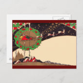 アールデコサンタハガキ シーズンポストカード (正面/裏面)