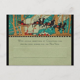 アールデコサンタ・イン・スカイ シーズンポストカード