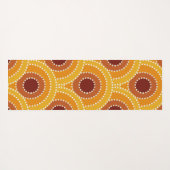 アールデコサンライズレトロパタモノグラムのーン ヨガマット (裏面(横))