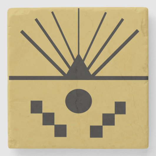 アールデコサンライズ  ストーンコースター (正面)