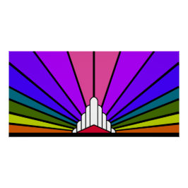 アールデコサンレインボー ポスター