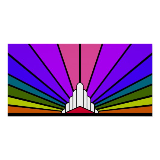 アールデコサンレインボー ポスター (正面)