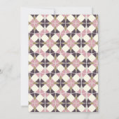 アールデコサークルエレガントバンドヴィンテージ結婚式 招待状 (裏面)