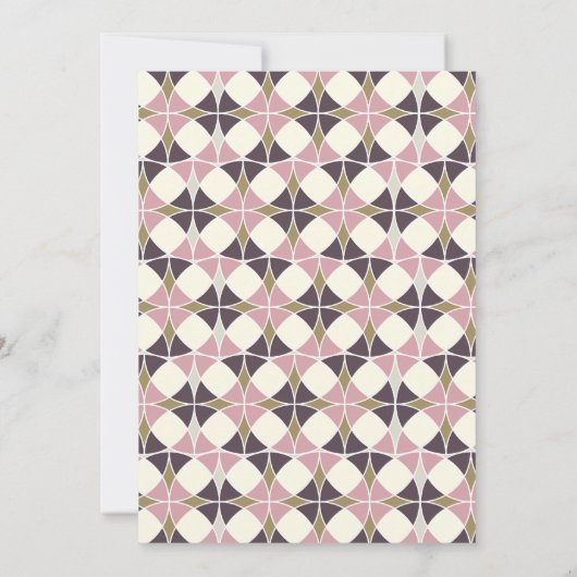 アールデコサークルエレガントバンドヴィンテージ結婚式 招待状 (裏面)