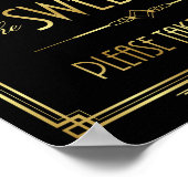 アールデコザスイートサインプリント ポスター (角)