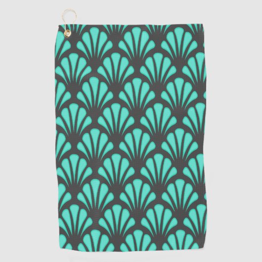 アールデコシェル形状 ゴルフタオル (正面)
