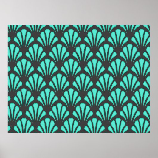 アールデコシェル形状 ポスター (正面)