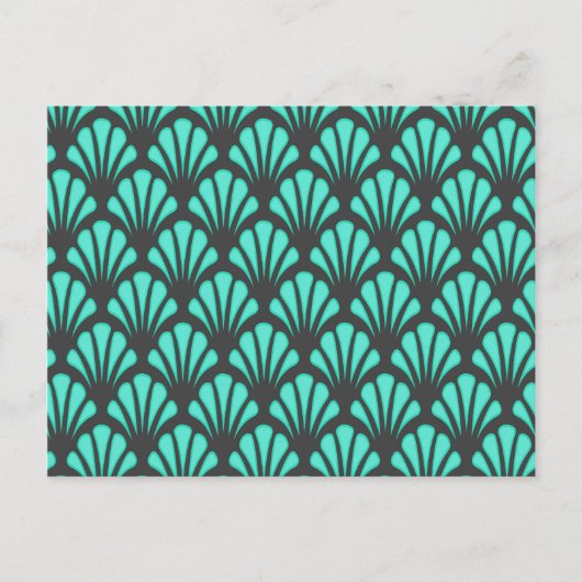 アールデコシェル形状 ポストカード (正面)