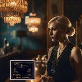 アールデコシグネチャコク結婚テールのバー記号 ポスター