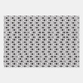 アールデコシック真珠ブラックブルゴーニュ ラッピングペーパーシート (正面2)