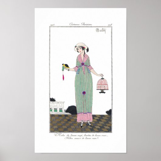 アールデコシャルルマーティンファッションプレートプリントポスター ポスター (正面)