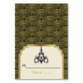 アールデコシャンデリア結婚セイガイハ座席表 テーブルナンバー (正面)