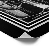 アールデコシャンパンガラスプリント16x20 ポスター (角)