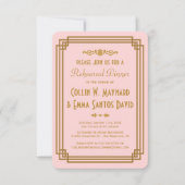 アールデコシンプルリハーサルディナー招待状 招待状 (正面)