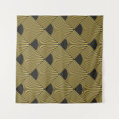 アールデコシームレスパターン タペストリー (正面(横))