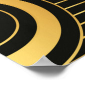 アールデコシームレスヴィンテージ壁紙パターン ポスター (角)