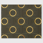 アールデコシームレスヴィンテージ壁紙パターン ラッピングペーパー (フラット)