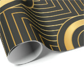 アールデコシームレスヴィンテージ壁紙パターン ラッピングペーパー (ロールコーナー)