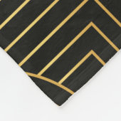 アールデコシームレスヴィンテージ壁紙 フリースブランケット (角)