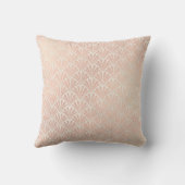 アールデコジオメトリクリーム状アイボリーベージュバラ金ゴールド クッション (裏面)