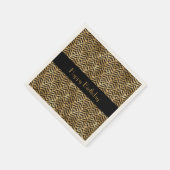 アールデコジオメトリックなカスタマイズ可能パーティー スタンダードカクテルナプキン (角)