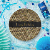 アールデコジオメトリックなカスタマイズ可能パーティー ペーパープレート (パーティー)