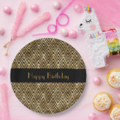 アールデコジオメトリックなカスタマイズ可能パーティー ペーパープレート (パーティー)