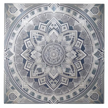 アールデコジオメトリックな円の線すべてのシェード灰色