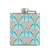 アールデコジオメトリックパステルファンデザイン フラスク (裏面)