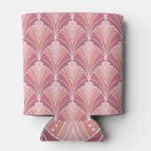 アールデコジオメトリ：ヴィンテージシームレスパターン 缶クーラー (裏面)