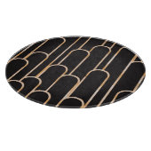 アールデコジオメトリ:金ゴールド水彩壁紙 カッティングボード (角)