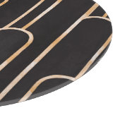 アールデコジオメトリ:金ゴールド水彩壁紙 カッティングボード (角)