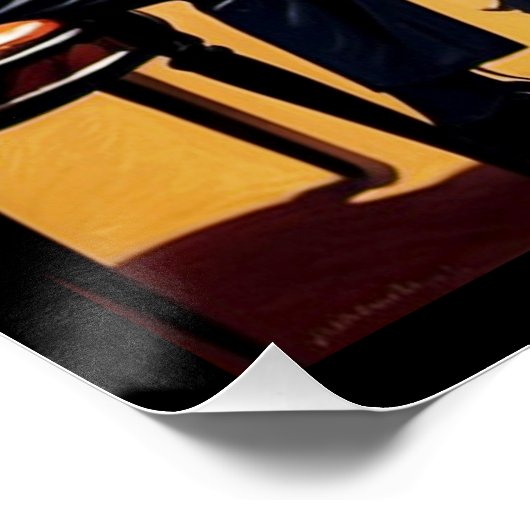 アールデコジャズエイジバンドとシンガーポスター。 ポスター (コーナー)