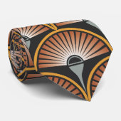 アールデコジャズ時代サンセットジュークボックス ネクタイ (ロール)