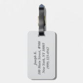 アールデコジャズ時代サンセットジュークボックス ラゲッジタグ (裏面縦)