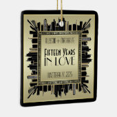 アールデコスアニバ結婚リーシャンパン金ゴールドギャツビー セラミックオーナメント (右)