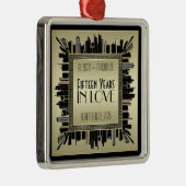 アールデコスアニバ結婚リーシャンパン金ゴールドギャツビー メタルオーナメント (右)