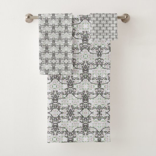 アールデコスケールシームレスタオルセット バスタオルセット (インサイチュ)