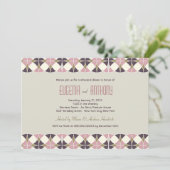 アールデコスタイリッシュバンドリハーサル結婚ディナー 招待状 (スタンド正面)