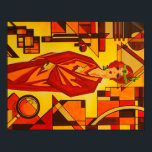 アールデコスタイリッシュVogue 1930sポスター ポスター<br><div class="desc">1930年代インスパイアのヴィンテージポスター。グラマラスなタイムレススタイリッシュクラッシーなウォールアート元々の手はアクリ色彩の鮮やかルでエマの子供によってアクリルのEJLoriginalart.co.uk</div>
