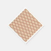 アールデコスタイルのバラ色 スタンダードカクテルナプキン (角)