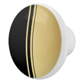 アールデコスタイルの引き出しまたはドアのノブ。 セラミックノブ (右)